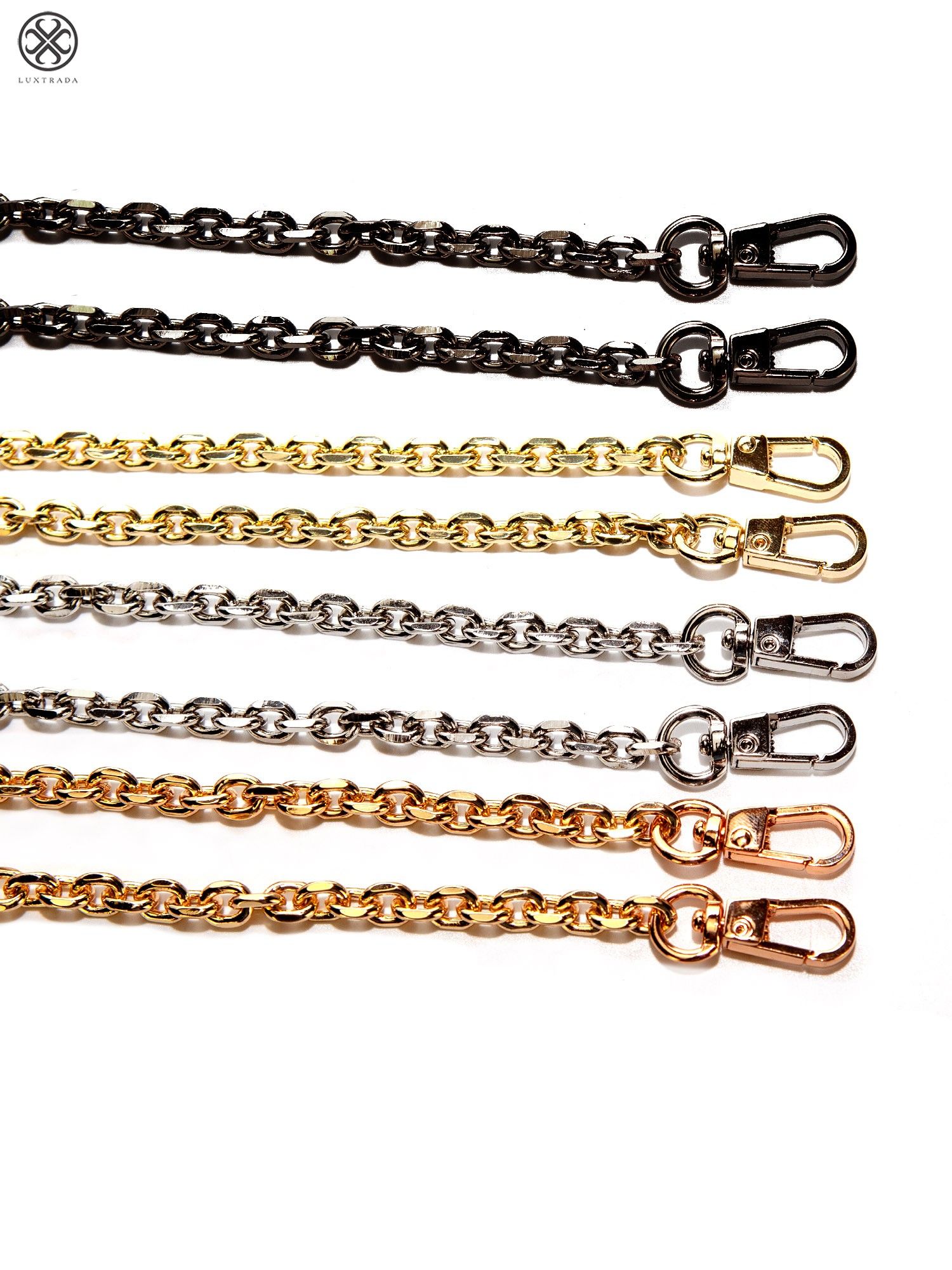 Luxtrada 47 inch Purse Chain Strap-Handbags Replacement Chains Metal Chain Strap for Wallet Bag Crossbody Shoulder Chain Champagne Gold, Women's, Size